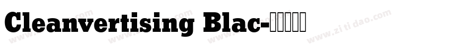 Cleanvertising Blac字体转换